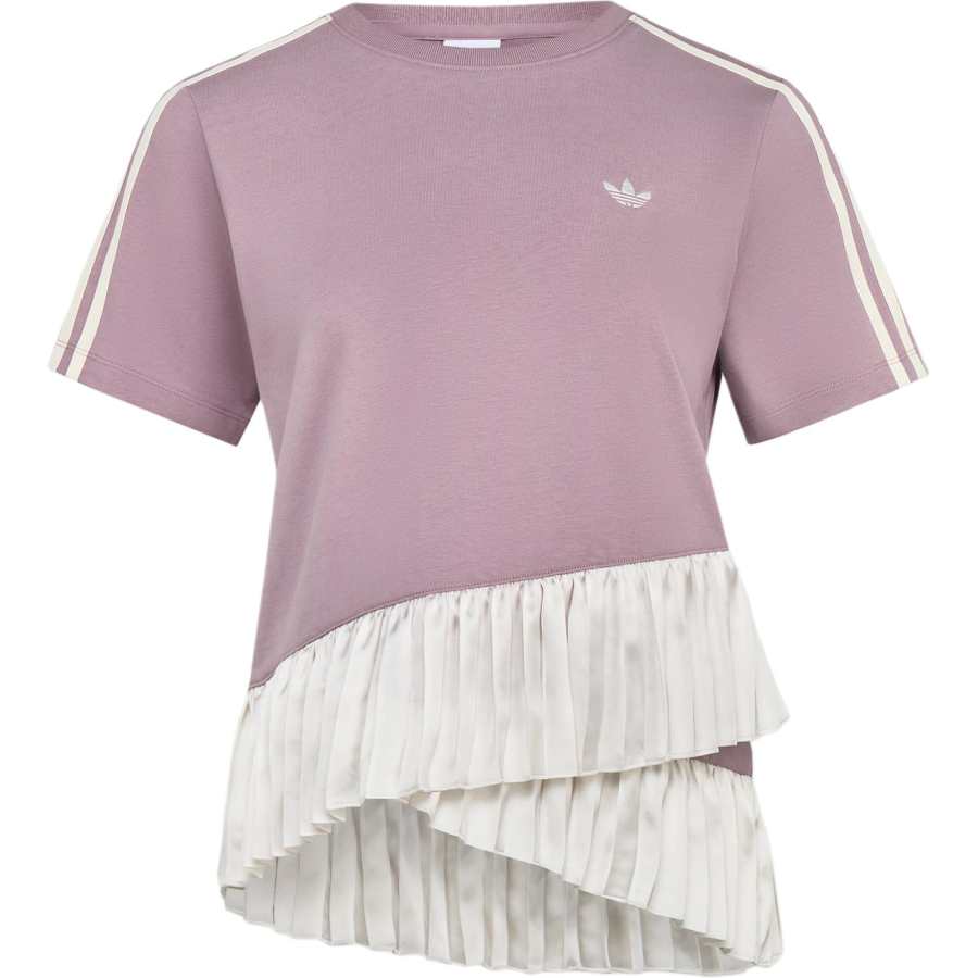 Adidas Originals T Shirts Women's Soft Purple Crew Neck Moderate