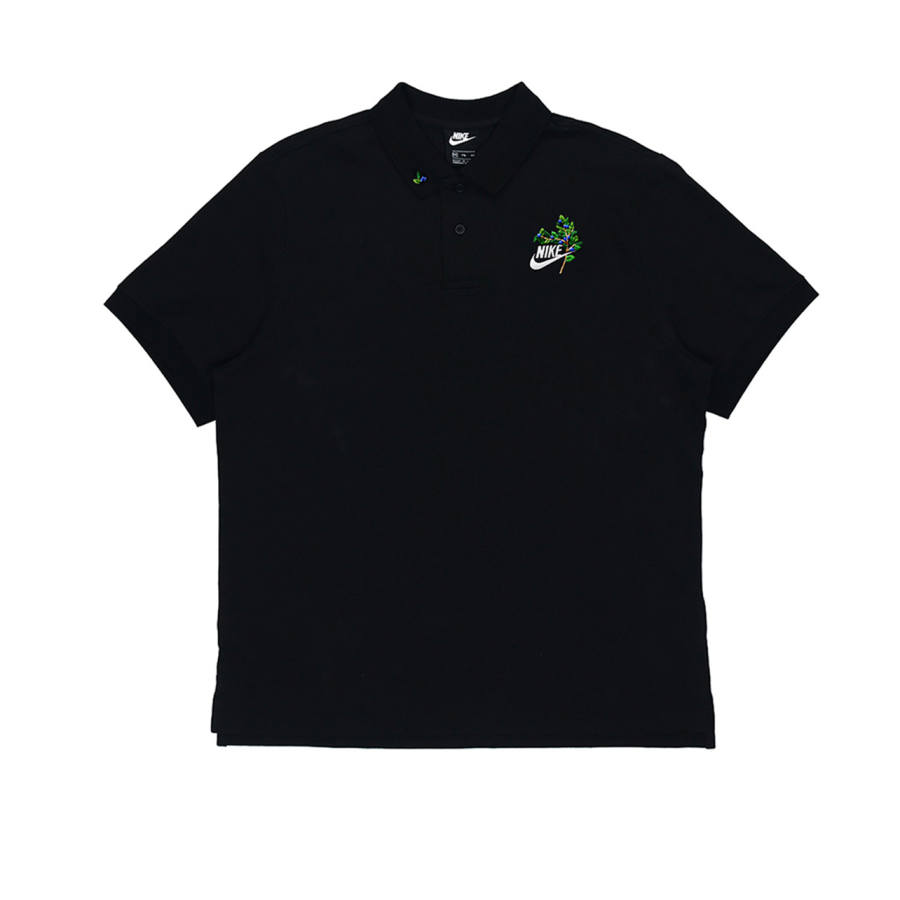 Nike Nike Sports Life Collection Polo Shirts Men's Black Polo Collar Moderate