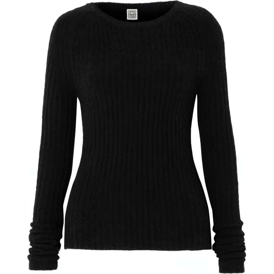 TOTEME Sweaters Women's Black Crew Neck Moderate Nipped In Waist