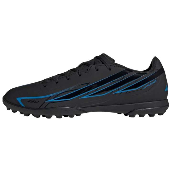 Adidas Adidas F50 Soccer Shoes Unisex Low Top Core Black/Glossy Finish Blue
