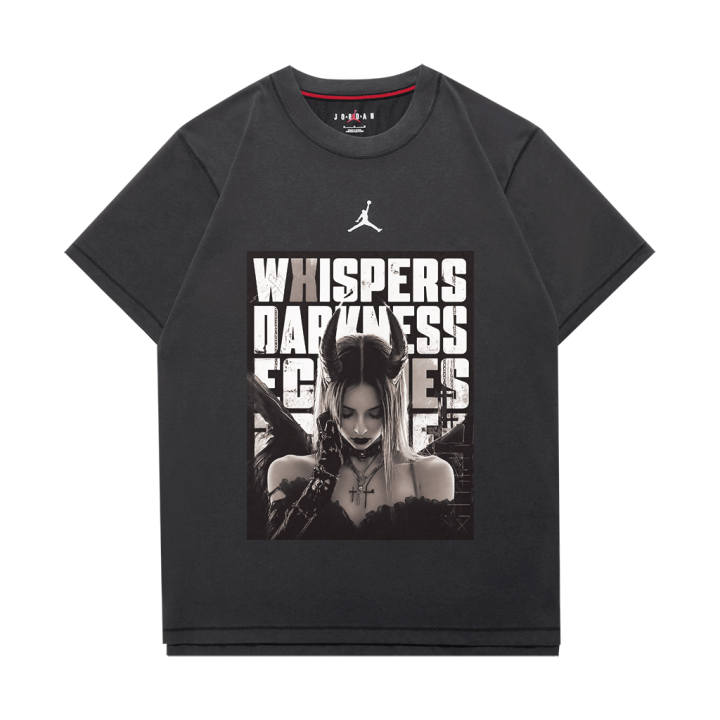 Jordan Jordan T Shirts Unisex Dark Gray Crew Neck Moderate