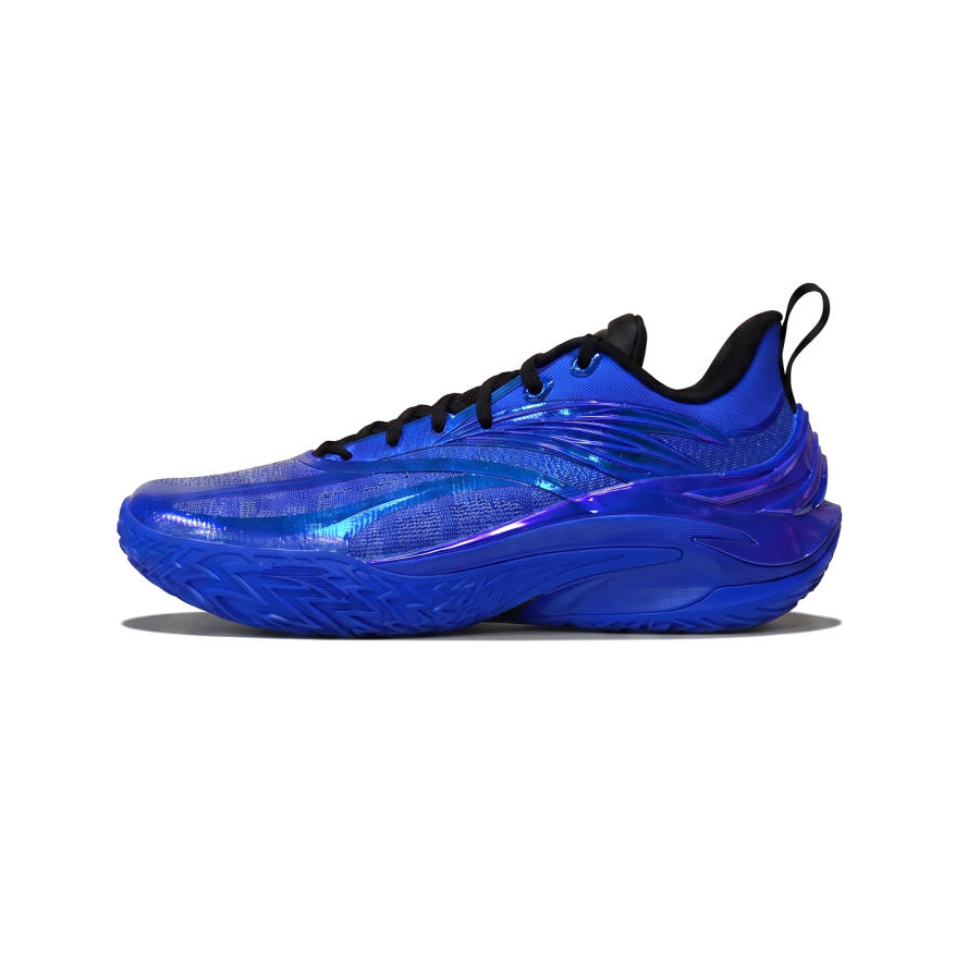 ANTA Shock Wave 8 Basketball Shoes Men's Low Top Black/Light Purple