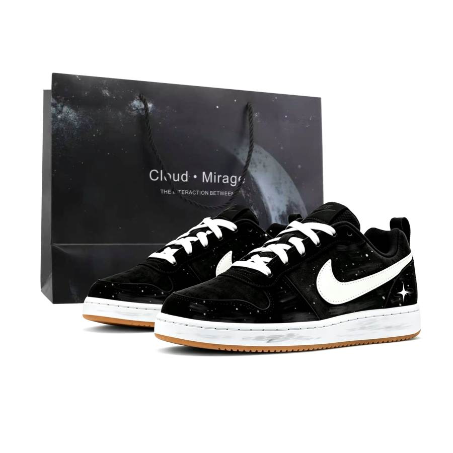 Nike Nike Court Borough Skateboard Shoes Men's Low Top Black Shopping Bag