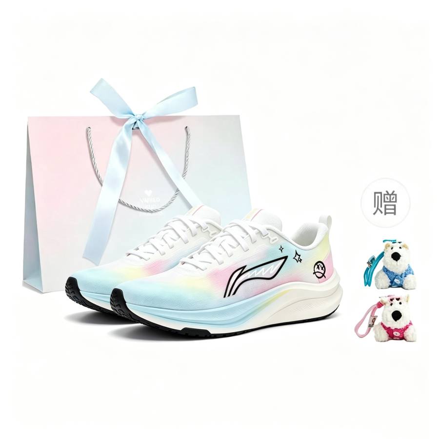 Li-Ning Li Ning Red Hare 8 Running Shoes Unisex Low Top Blue Pink