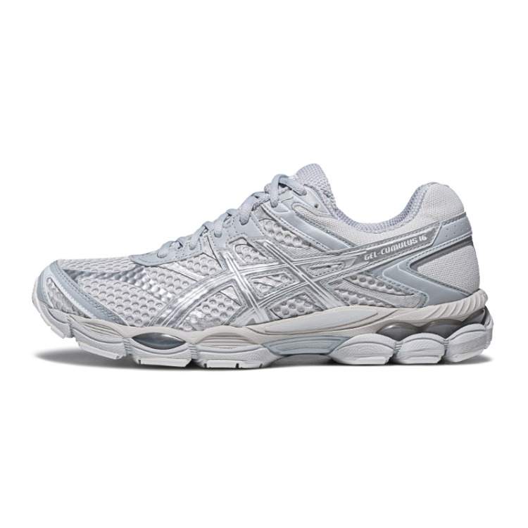 ASICS Gel Cumulus 16 Training Shoes Unisex Low Top Glacier Gray/Pure Silver