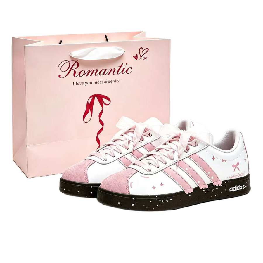Adidas Adidas VL COURT 2.0 German Army Trainers Women's Low Top Pink