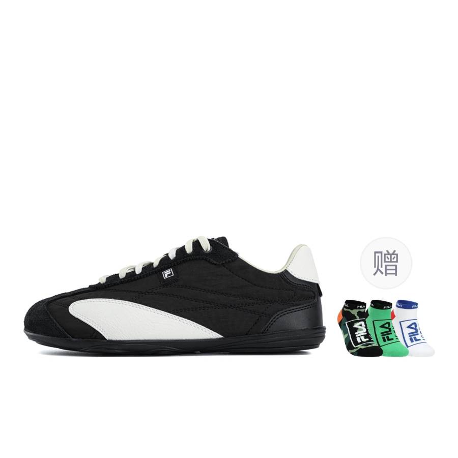 FILA RITMO SLEEK German Army Trainers Women's Low Top Black White