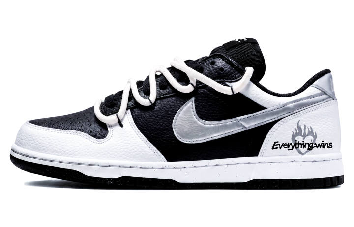 Nike Nike Big Skateboard Shoes Men's Low Top Silver