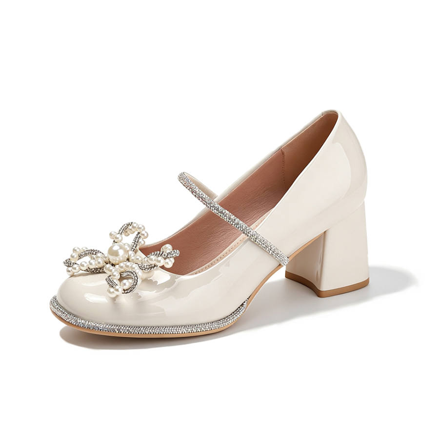 Barbie Mary Jane Shoes Women's Ecru