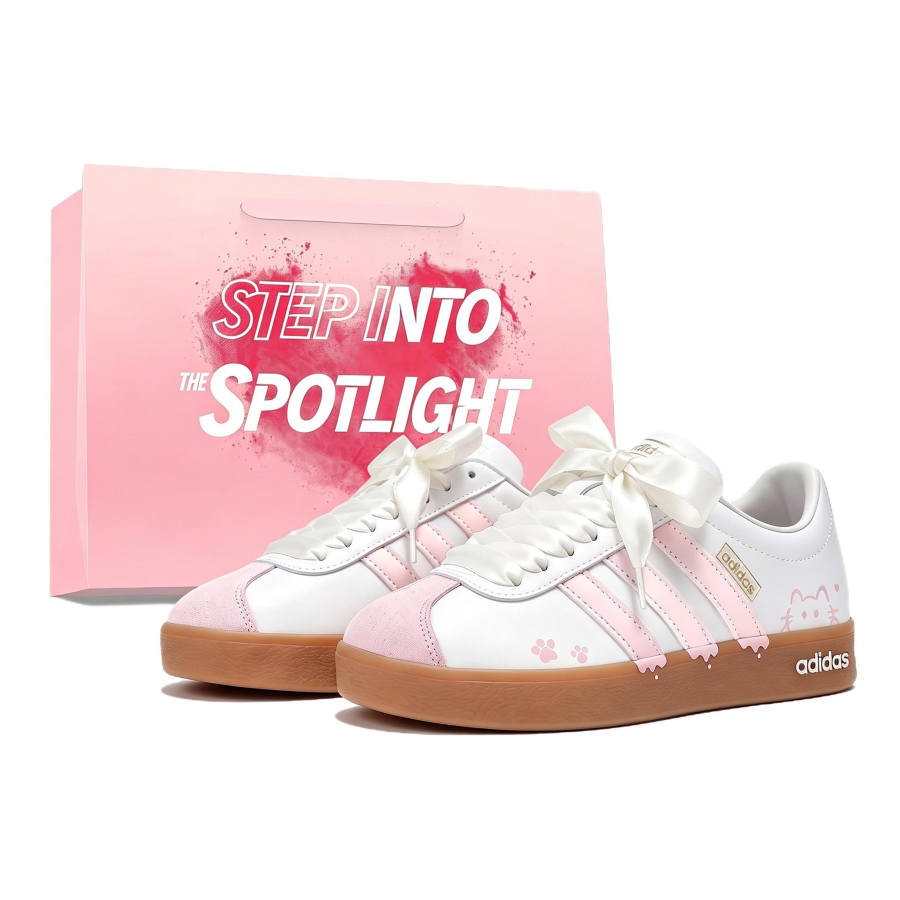 Adidas Adidas VL COURT 2.0 Skateboard Shoes Women's Low Top White
