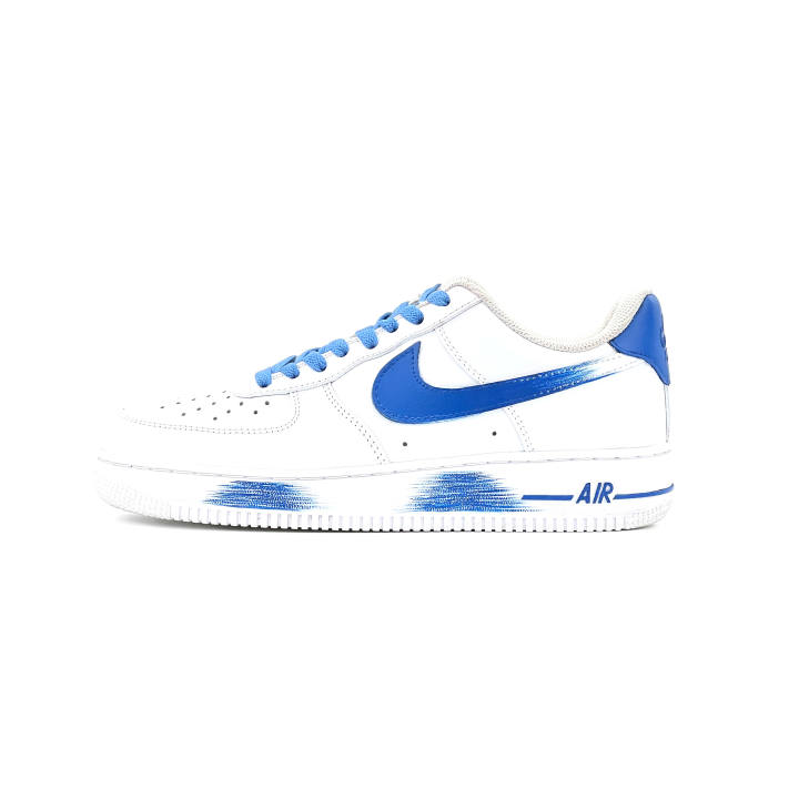 Nike Nike Air Force 1 Air Force 1 Height Increasing Lightweight Breathable Low top Skateboard Shoes Men's Klein Blue