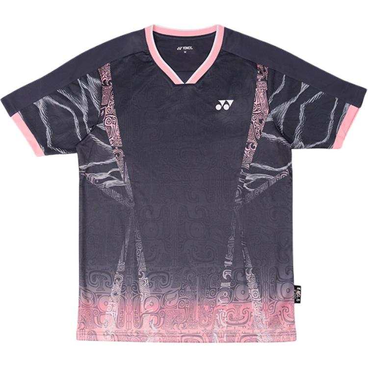 YONEX Badminton Jerseys Men's YOB26005CR Dark Gray, Men's V Neck Thin