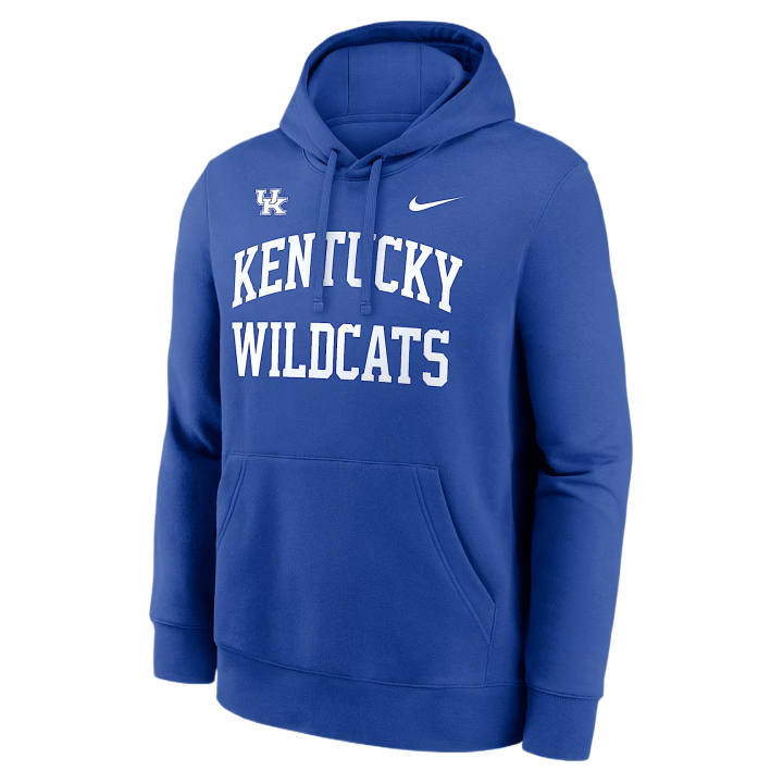 Nike Nike College Sweatshirts Men's Royal Hooded Non Detachable Moderate