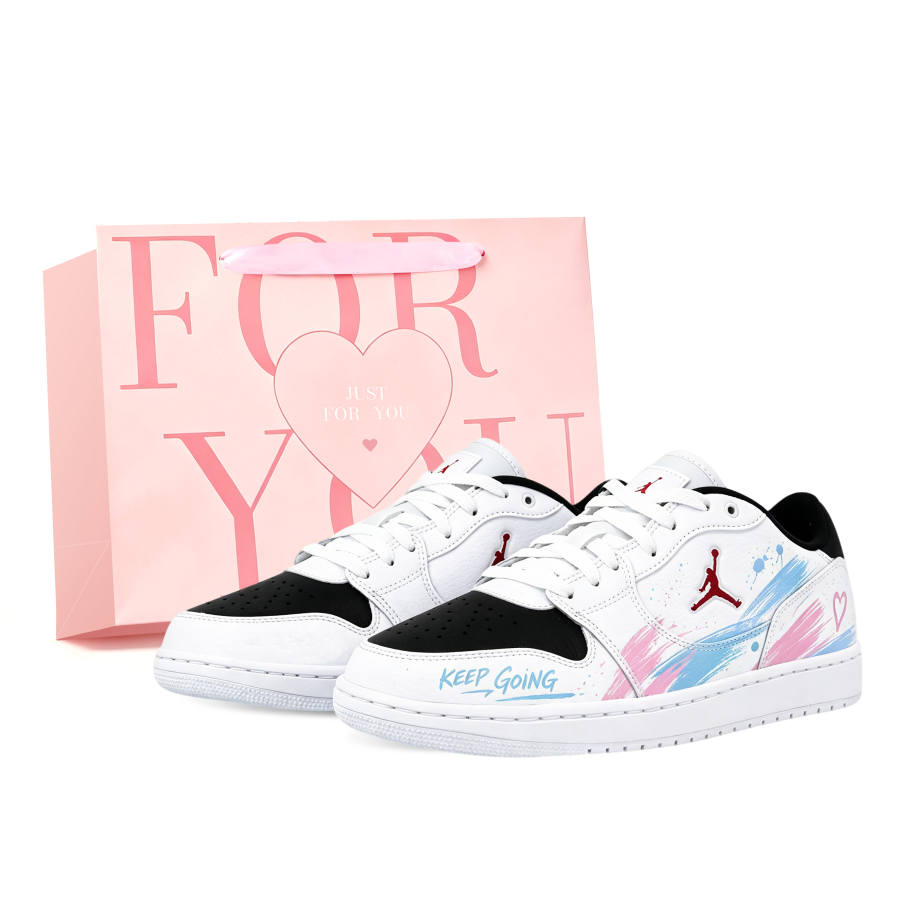 Jordan Jordan COURT CONNECT Skateboard Shoes Men's Low Top Blue/Pink