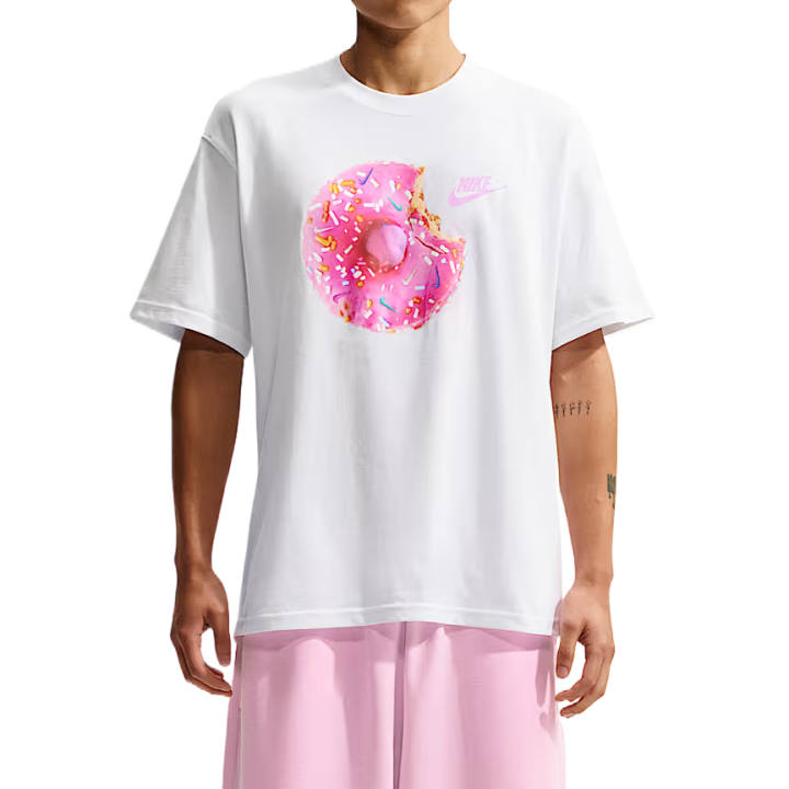 Nike Nike Sportswear T Shirts Men's White Crew Neck Moderate