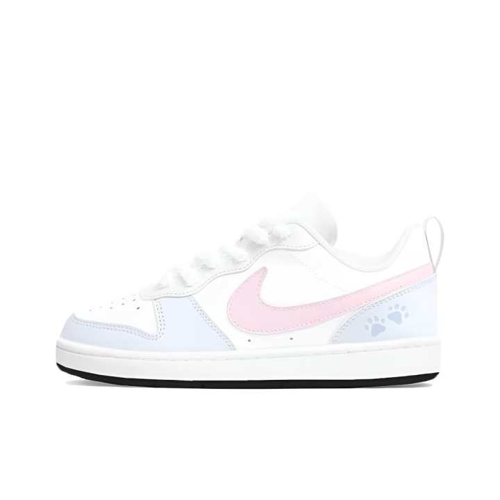 Nike Nike Court Borough Skateboard Shoes Women's Low Top Blue Pink