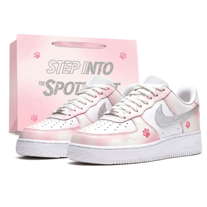 Nike Nike Air Force 1 Skateboard Shoes Women's Low Top Silver