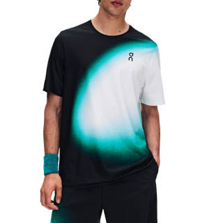 On Court T Shirts Men's Black | India Melia Azadirachta Crew Neck Moderate