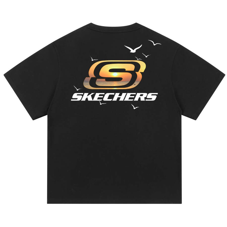 Skechers T Shirts Unisex Crew Neck Moderate Straight Fit