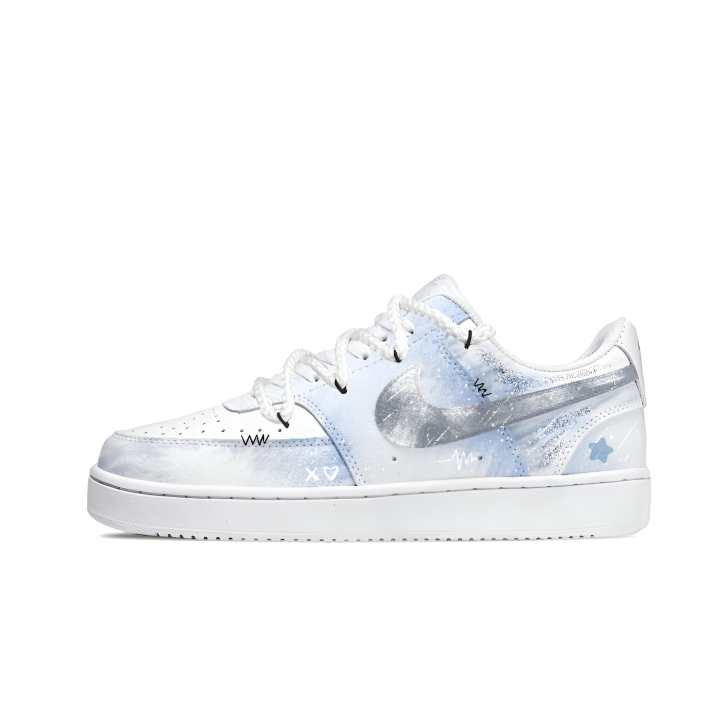 Nike Nike Court Vision Skateboard Shoes Men's Low Top Blue, Black