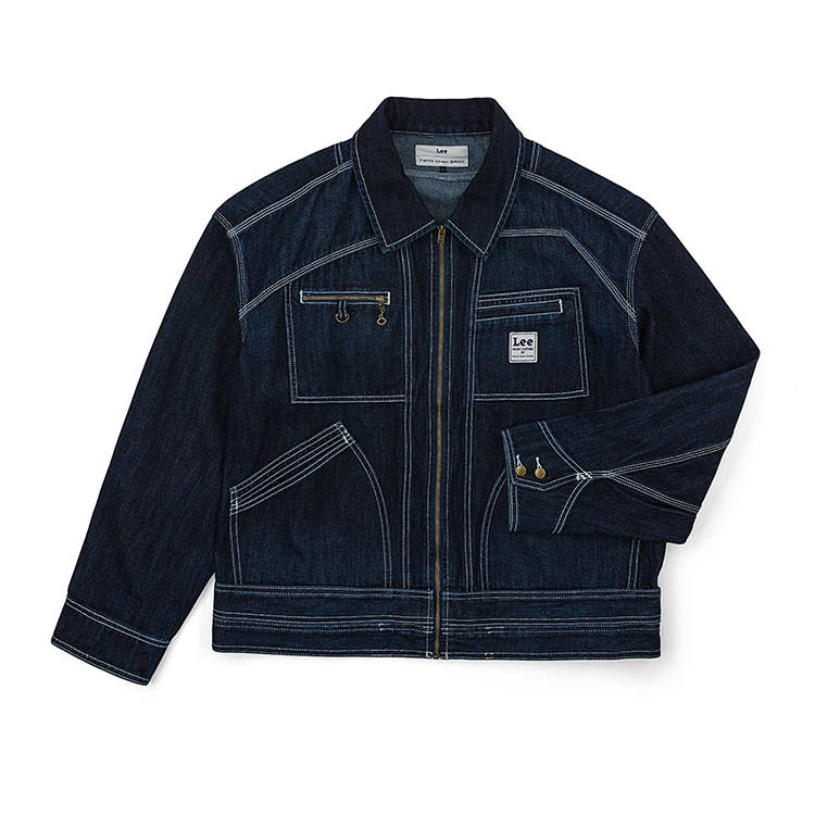 Lee Lee Denim Jackets Men's Washed Lapel Moderate
