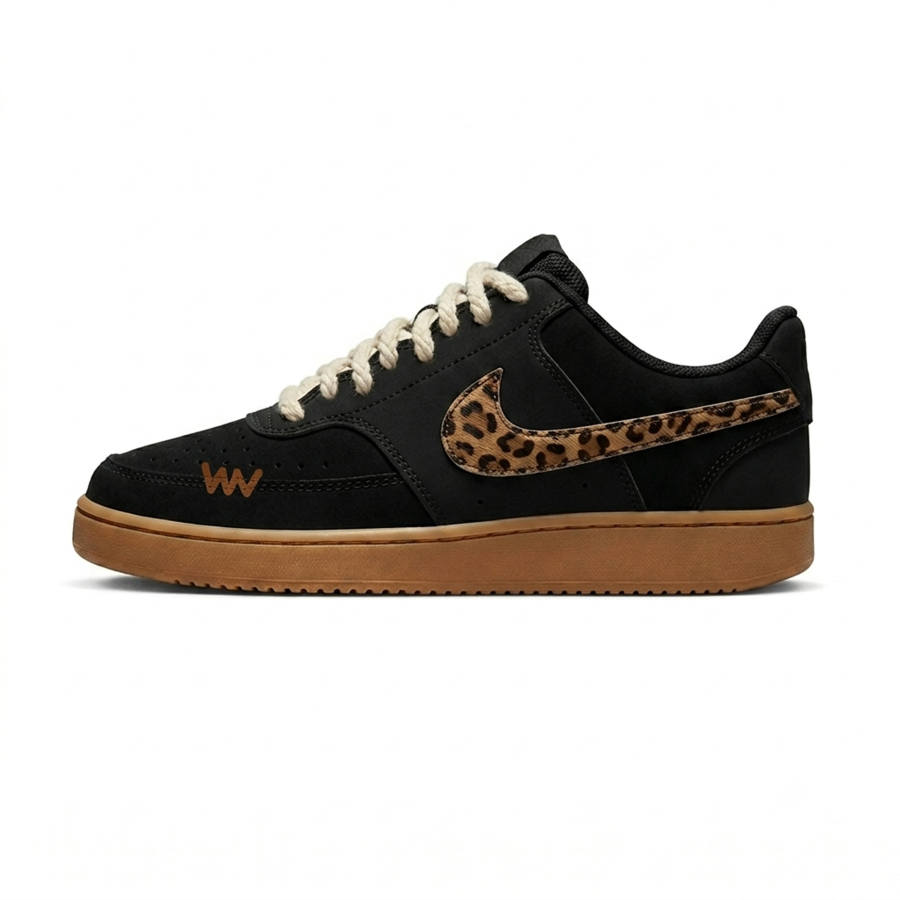 Nike Nike Court Vision 1 Skateboard Shoes Men's Low Top Black, Brown