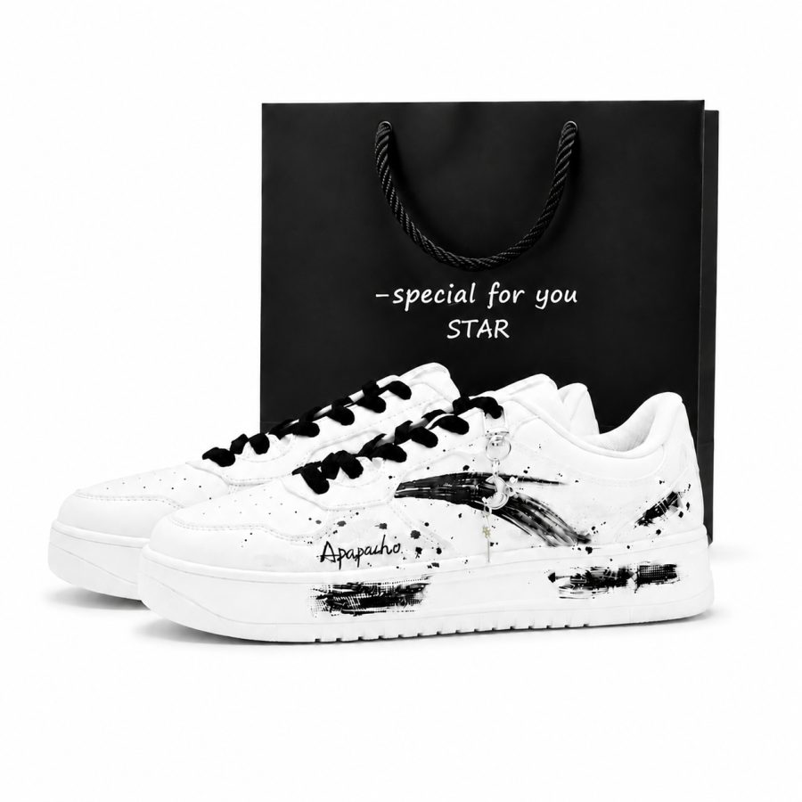 ANTA Easy Skateboard Shoes Unisex Low Top White
