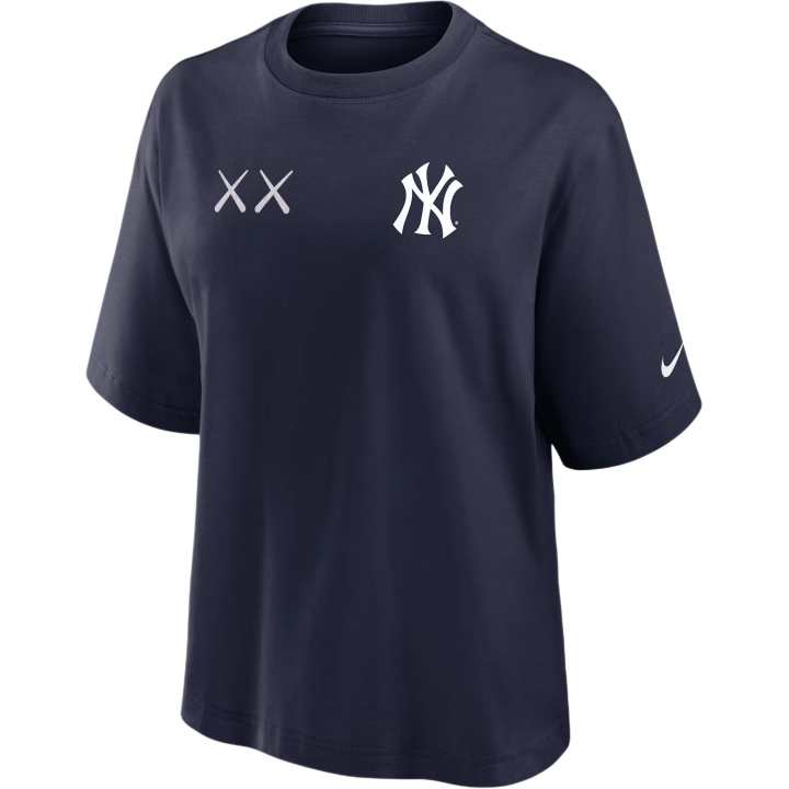 Nike Nike X KAWS T Shirts Unisex Marine Blue Crew Neck Moderate