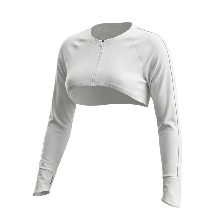 ANTA Two Piece Swimsuits Women's White Crew Neck Moderate