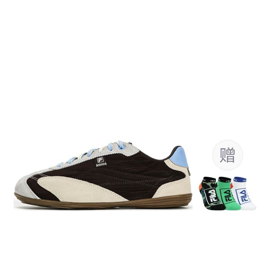 FILA RITMO SLEEK German Army Trainers Women's Low Top Black Beige