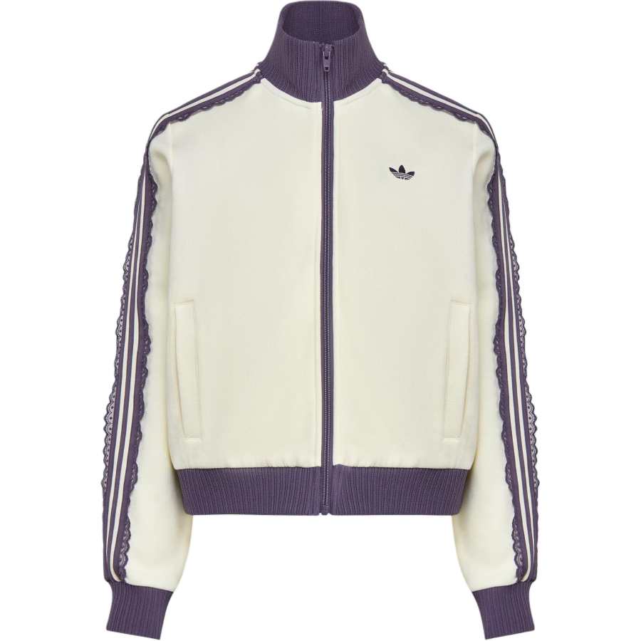 Adidas Originals Top Jackets Women's Jade White Stand Collar Moderate