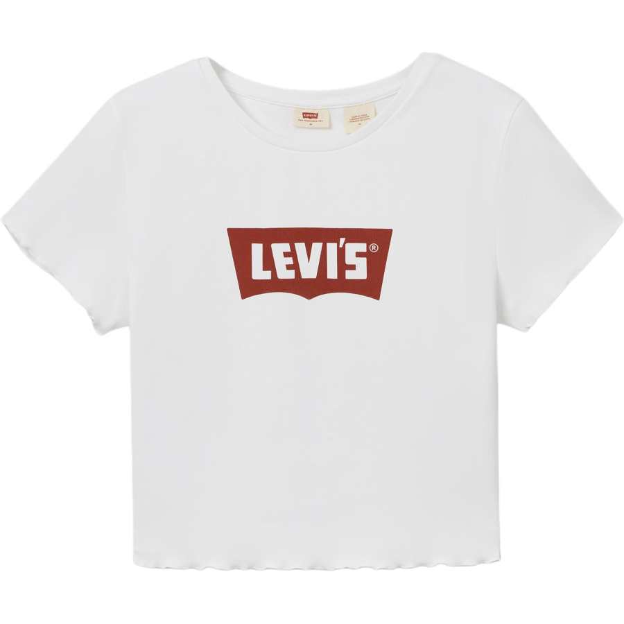 Levis Levis T Shirts Women's White Crew Neck Moderate