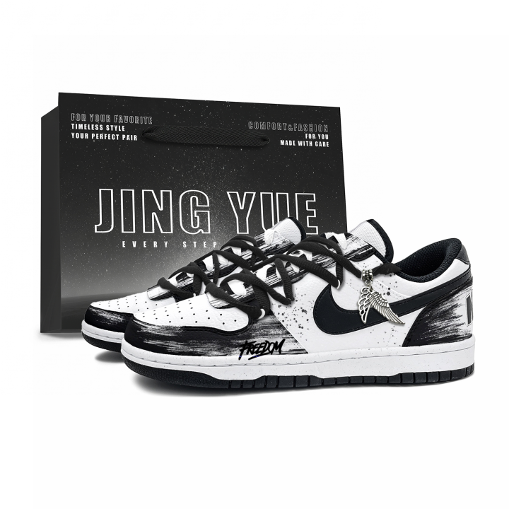 Nike Nike Big Skateboard Shoes Men's Low Top Black/White