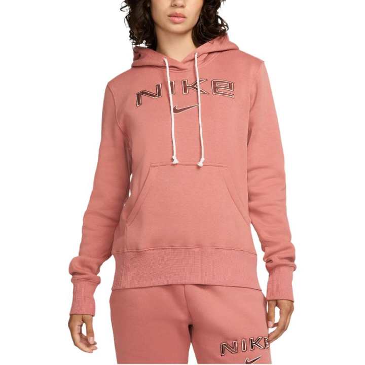 Nike Nike Sweatshirts Women's Pink Hooded Non Detachable Moderate