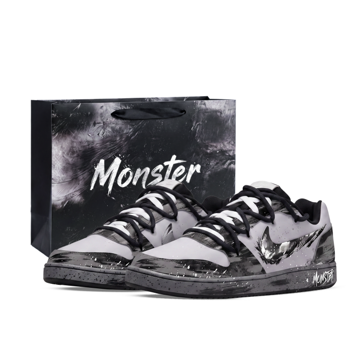Nike Nike EBERNON Skateboard Shoes Unisex Low Top White/Black/Gray