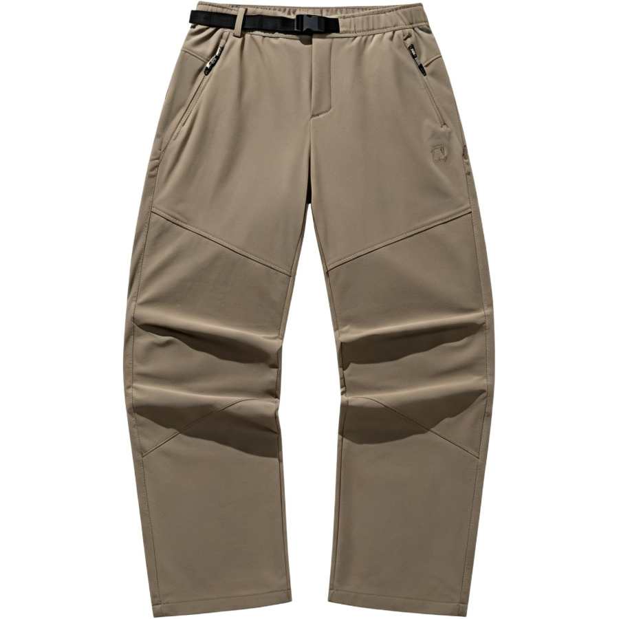 ANTA Sports Pants Men's Gray Brown Moderate Straight Fit Pants