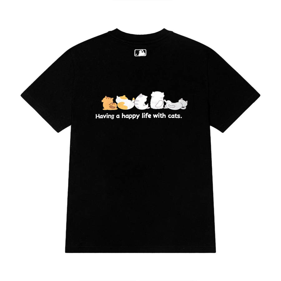 MLB T Shirts Unisex Black Crew Neck Moderate Straight Fit