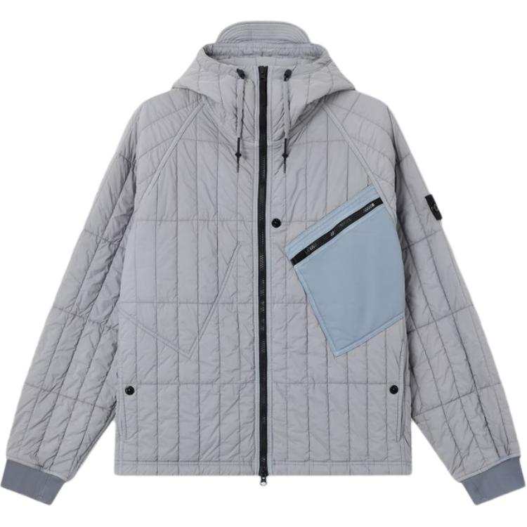 STONE ISLAND Jackets Men's Gray Hooded Non Detachable Moderate Other