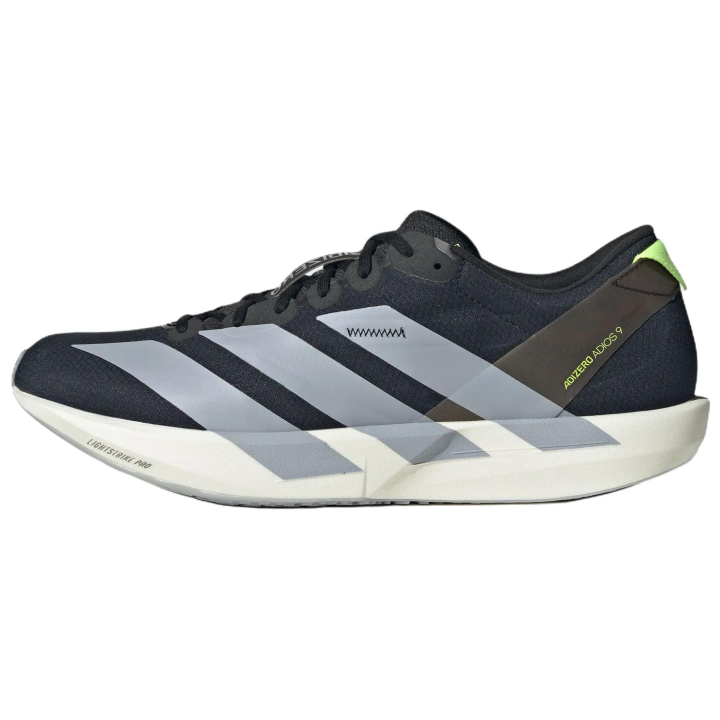 Adidas Adidas Adizero Adios 9 Running Shoes Men's Black/Light Silver/Bright Yellow Fluorescent