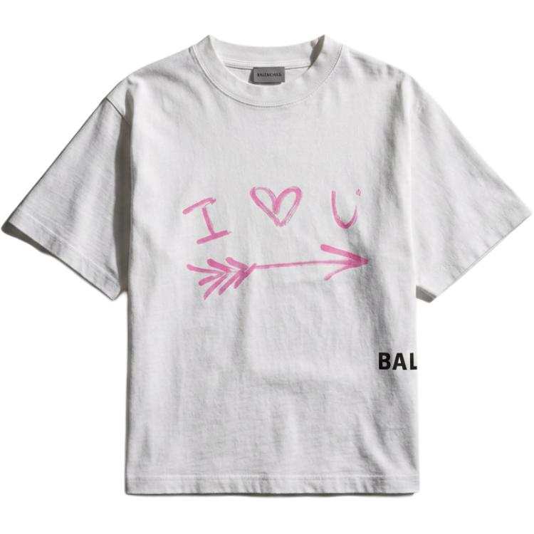 Balenciaga T Shirts Women's White Crew Neck