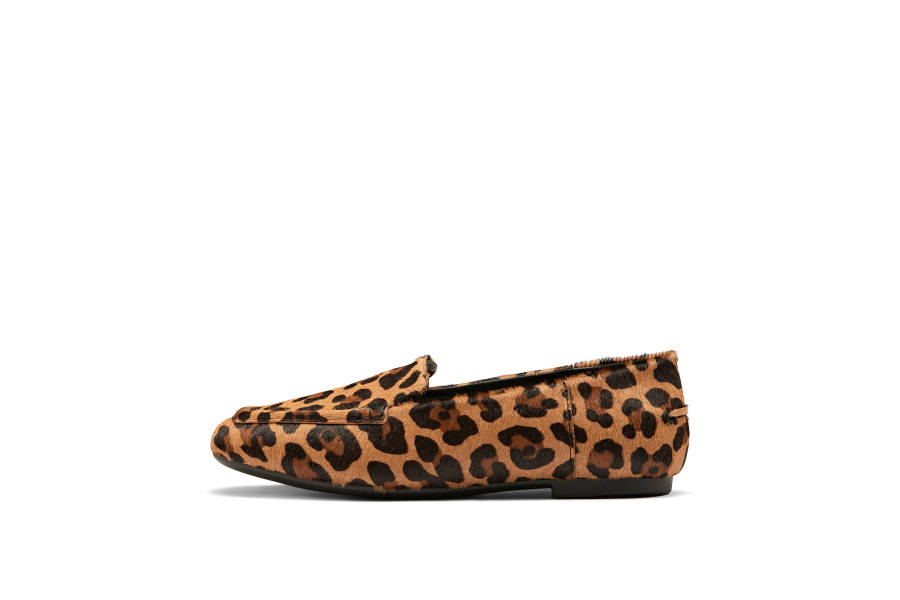 Ecco Dance With Joy Women's Casual Shoes Women's Brown Black Leopard Print Colorway