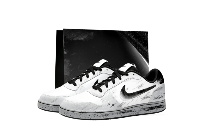 Nike Nike EBERNON Skateboard Shoes Unisex Low Top White/Black