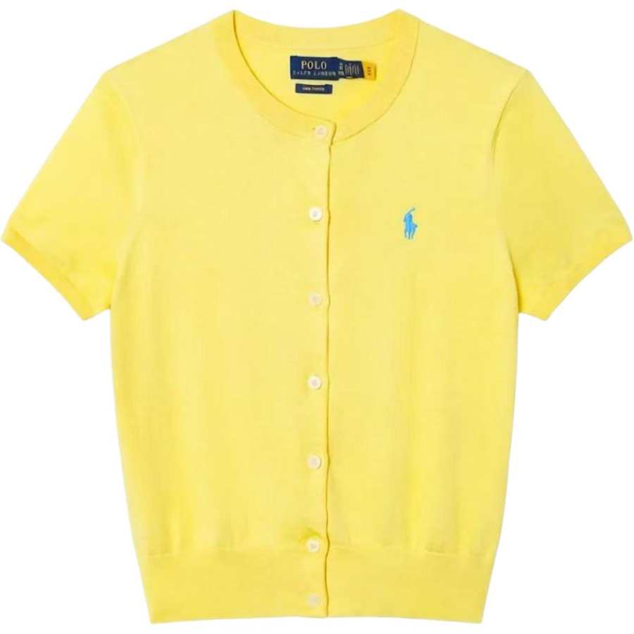 Polo Ralph Lauren Knitwear Women's Yellow Crew Neck Moderate