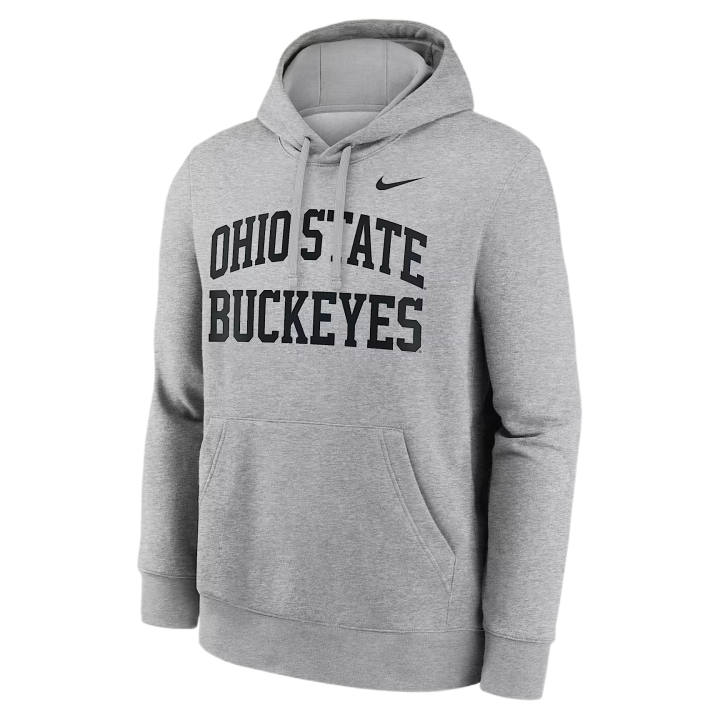 Nike Nike College Sweatshirts Men's Gray Heather Hooded Non Detachable Moderate