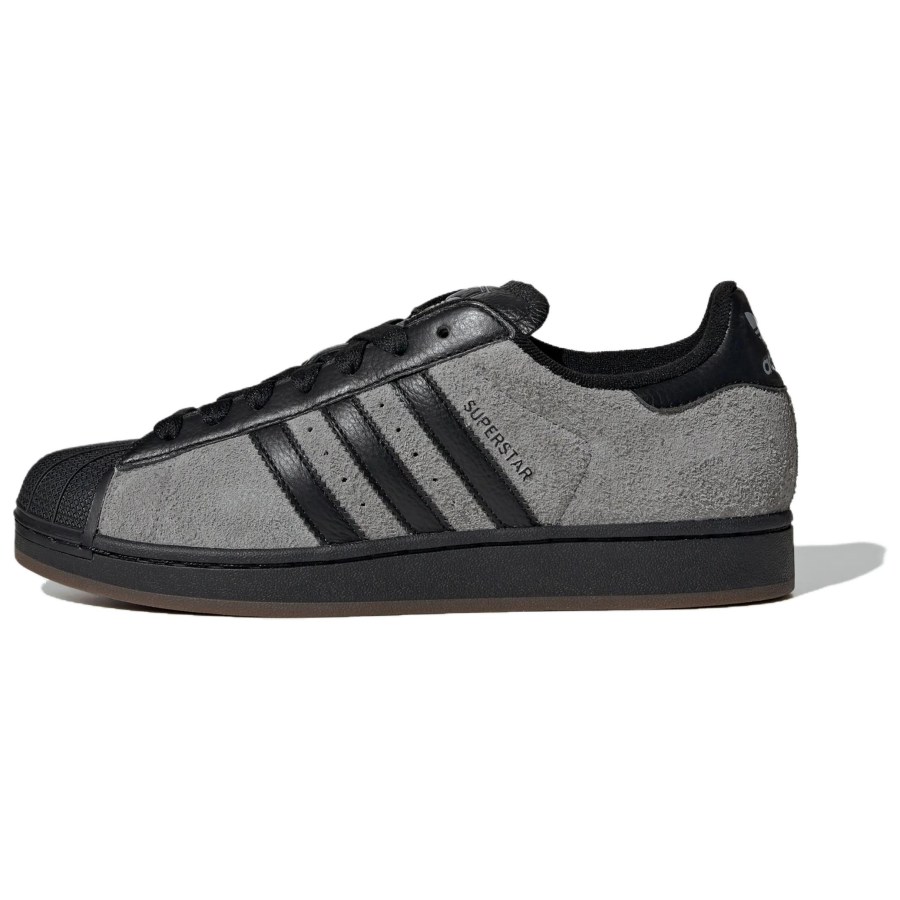 Adidas Originals Superstar 2 Skateboard Shoes Unisex Gray/Black/Resin Yellow