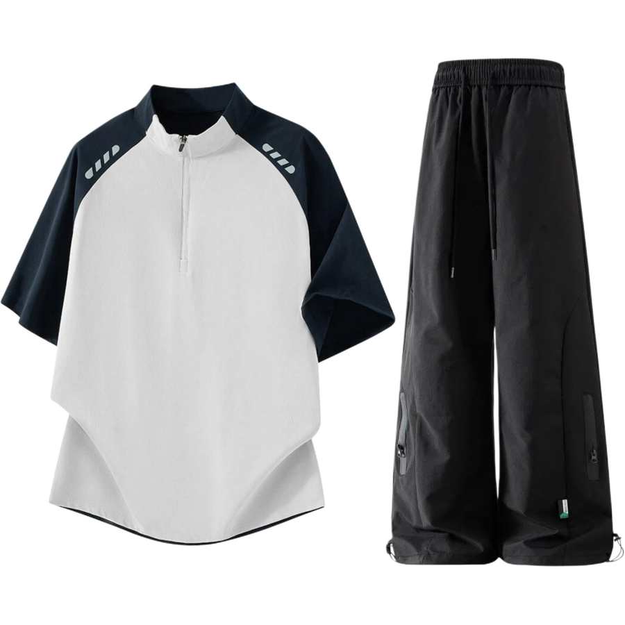 GWAF Casual Sportswear Unisex Henry Collar Moderate