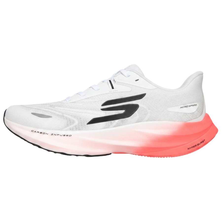 Skechers Running Shoes Men's White Black Pink