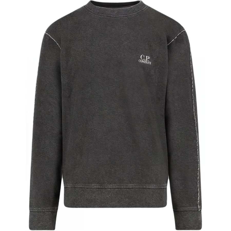 C.P.Company Logo Embroidered Crewneck Sweatshirt