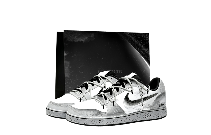 Nike Nike EBERNON Skateboard Shoes Unisex Low Top White/Black
