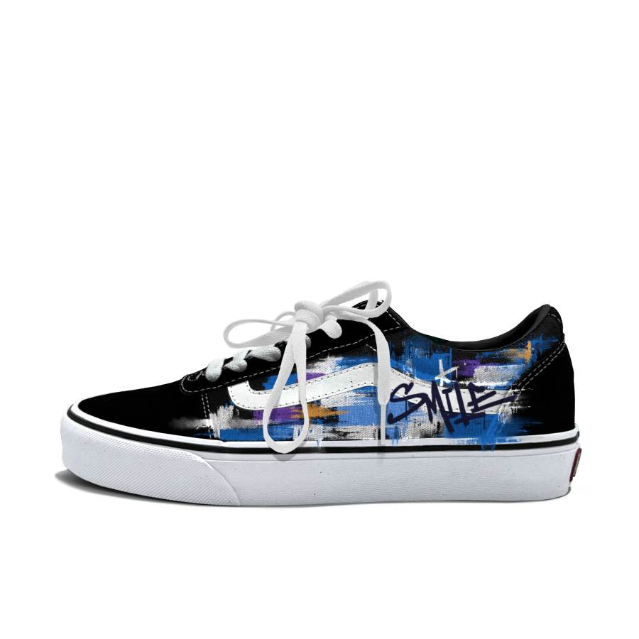 Vans Ward Skateboard Shoes Men's Low Top White/Blue